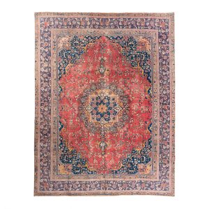 فرش دستبافت وینتیج سبزه وار 2229