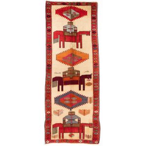 فرش کناره دستبافت ایلیاتی لری 2957