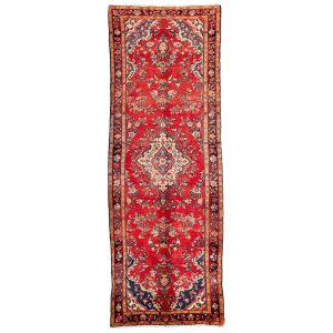 فرش کناره دستبافت ایلیاتی حسین آباد 2996