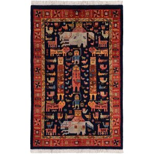 فرش دستبافت قشقایی کاشمر 23458